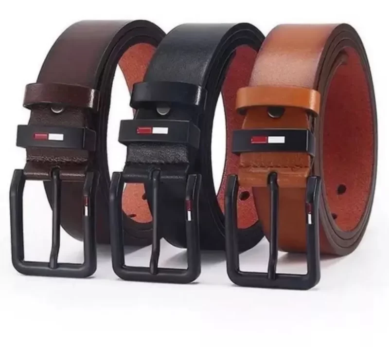 Hommes PU cuir alliage broche carré boucle ceinture affaires ceintures de loisirs 2023 mode noir café brun ceintures de taille pour hommes