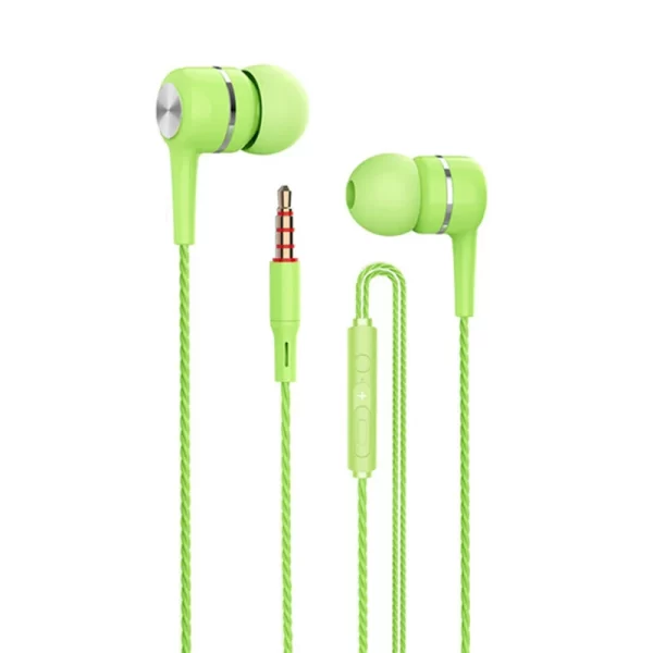 Écouteurs câblés Écouteurs de sport 3,5 mm avec basse Écouteurs téléphoniques Casque stéréo avec contrôle du volume Mic Écouteurs de musique – Image 7