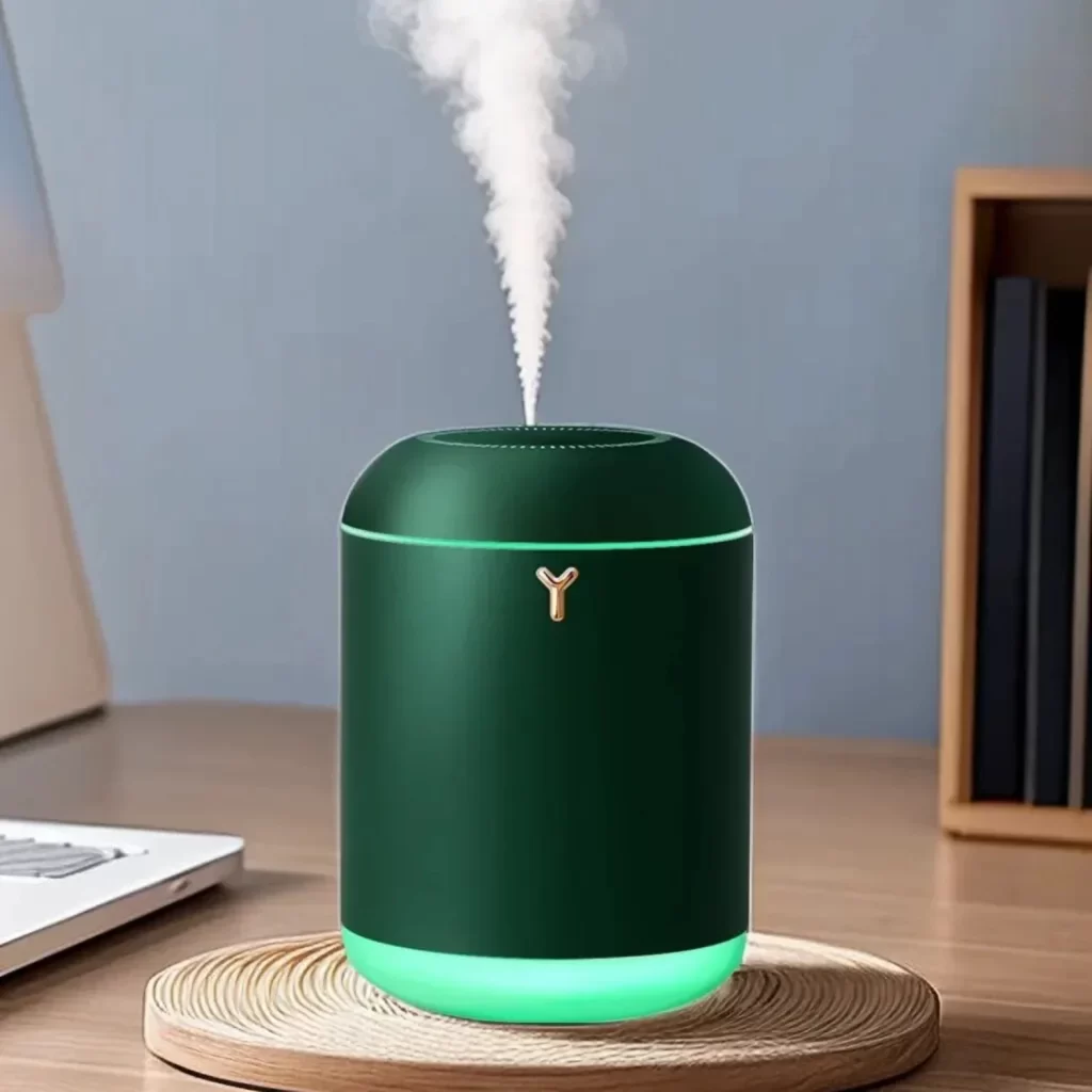 Humidificateur d'air de bureau de 1000ml de grande capacité USB Mist Maker Fogger avec couleurs LED Light Heavy Fog Small Table Humidifier – Image 3