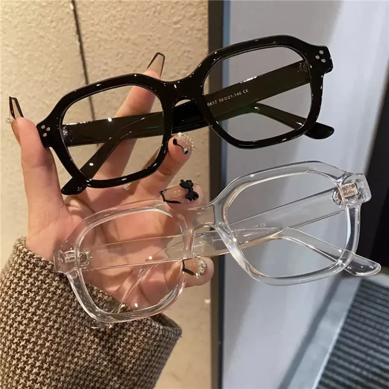 Lunettes d'ordinateur rétro anti lumière bleue cadre femmes surdimensionnées hommes tendance à la mode élégant lunettes de lunettes classiques Ouclos – Image 5