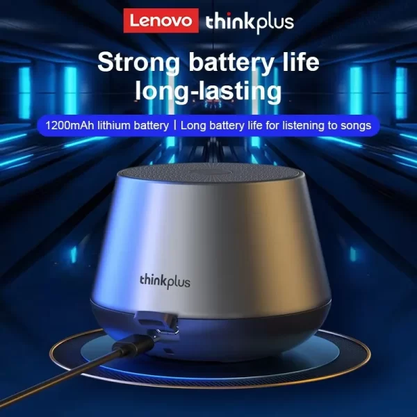 Haut-parleur Lenovo K3 Pro Bluetooth V5.0 Grand Audio avec son de basse profonde Soundbox extérieur Musique haut-parleur de camping portable – Image 5