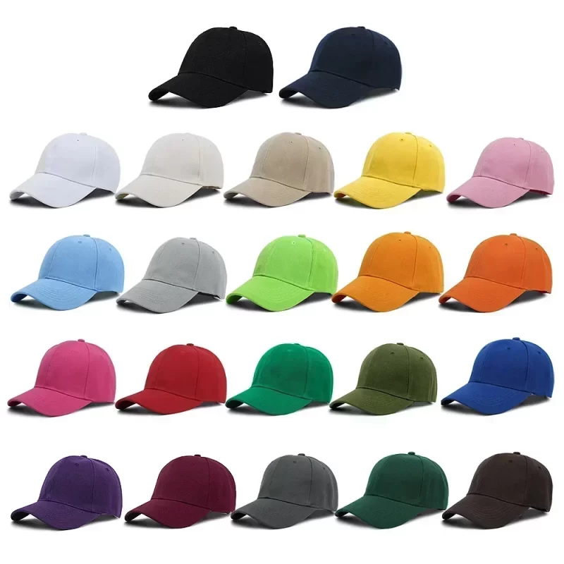 Couleur solide Twill Plain Soft Top Acrylic Sports Cap Papa Chapeaux ajustables Blancs Personnel Non structuré Baseball