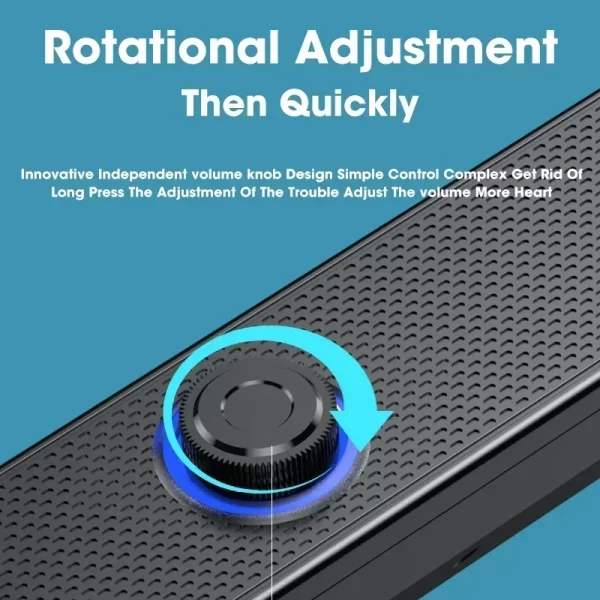 Bluetooth 4D Surround Speaker Home Theater Système sonore Ordinateur Soundbar TV Subwoofer câblé Stéréo Basse forte pour la fête à la maison – Image 4