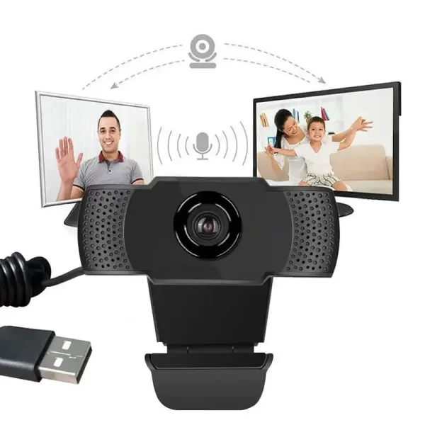 Nouveau 1080P Webcam Full HD Webcam avec LED Fill Light Microphone USB Plug Webcam pour PC Ordinateur Mac Portable Camera de bureau – Image 2