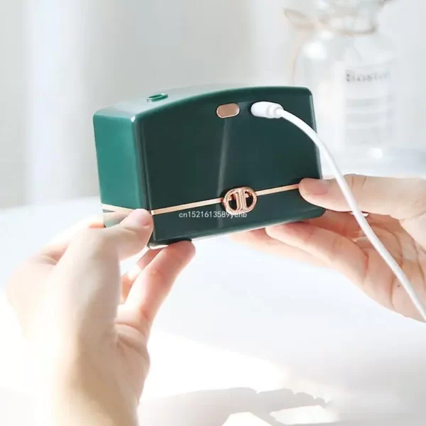 Rétro Radio Shape Large Capacité Portable Humidificateur d'air de bureau USB Mist Maker Aroma Diffuseur d'huile essentielle pour la maison – Image 3