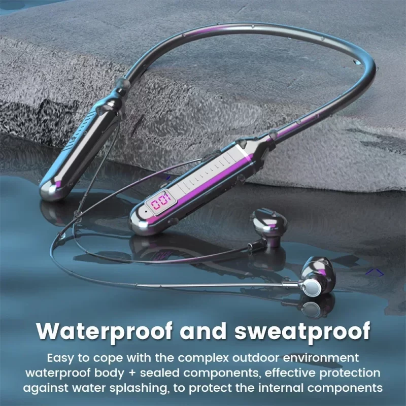 K58pro TWS casque sans fil Bluetooth 5.2 écouteurs magnétiques collier sport étanche casque bluetooth avec microphone annulation du bruit – Image 6