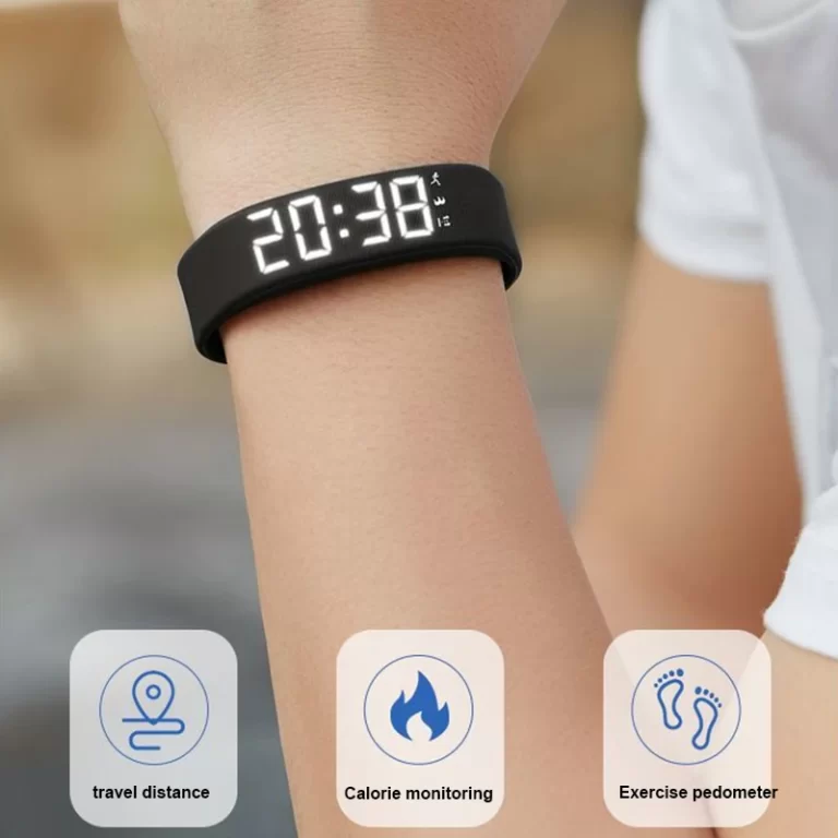 Bracelet intelligent LED Digital Waterproof Smart Clock Smartband avec cadomètre en cours d'exécution Moniteur Smart Band Vibration Alarm Rappel – Image 5