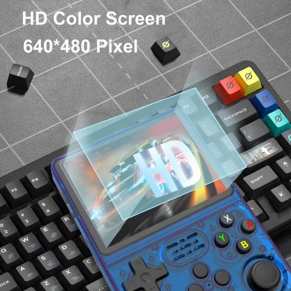R36S Open Source K36 Console de jeu portable 3,5 pouces écran IPS intégré dans 16000 jeux Supporte les doubles en ligne Pour PS1 / PSP / DC – Image 2