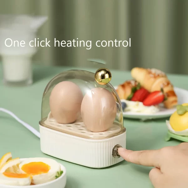220V Egg Boiler Braconner Automatique Power Off Double Layer Braconner Multifonction & Mini Kitchenware Cadeau Egg Cooker – Image 2