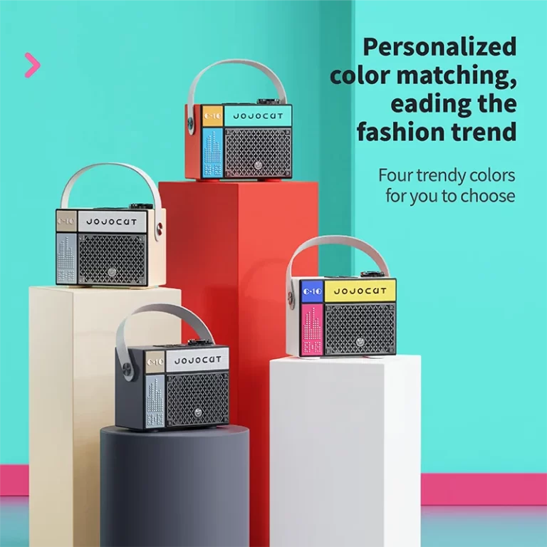 haut-parleur Bluetooth portable haut-parleur sans fil rechargeable avec support de basses profondes carte TF lecteur USB décor maison pour la fête extérieure – Image 4