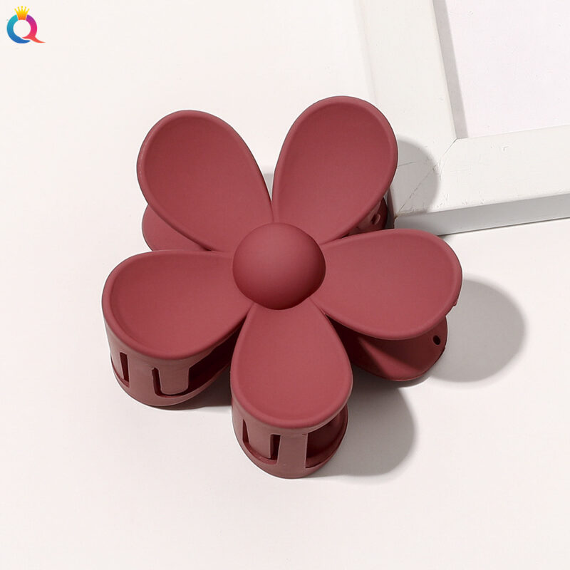 39 Styles Mat Jelly Flower Hair Claw Clips Non-Slip Hair Jaw Clamp pour femmes Femmes Accessories de cheveux de mode Femmes Bath Barrette Clip – Image 11
