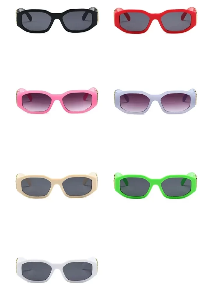 Nouvelles lunettes de soleil carrées irrégulières rétro pour femmes hommes concepteur de mode petit cadre lunettes de soleil tendance produit nuances UV400 – Image 6