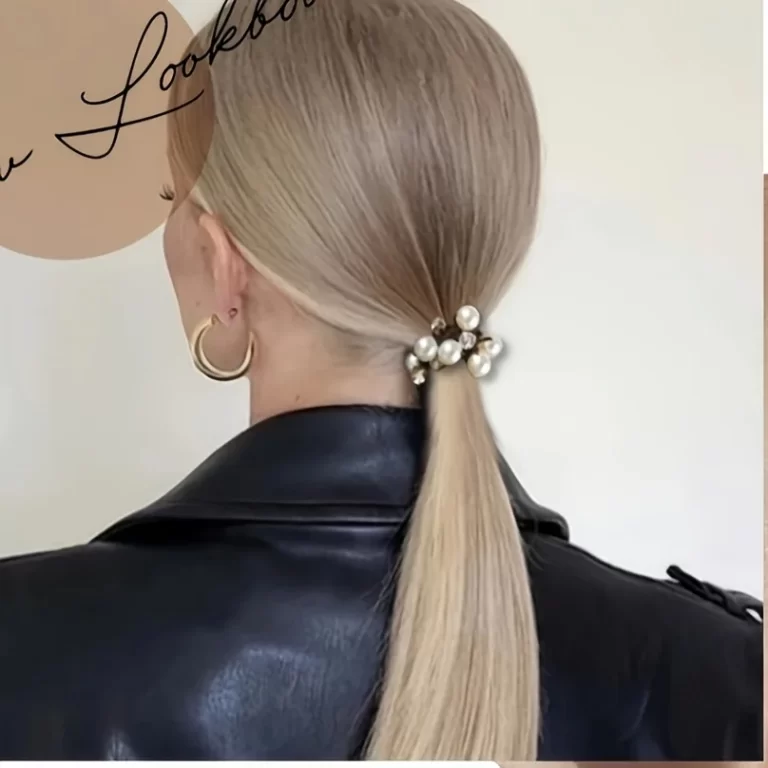 3pc Femmes simple et élégant perle bande de cheveux simple et élégant bande de perle artificielle, bande élastique.
