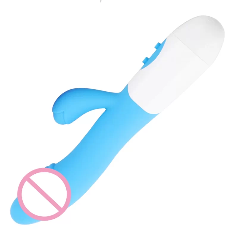 Silicone G Spot Dildo Lapin Vibrator Double Vibration 10 Vitesses Vagin Femme Clitoris Massageur Adult Sex Toys Pour Femmes – Image 9