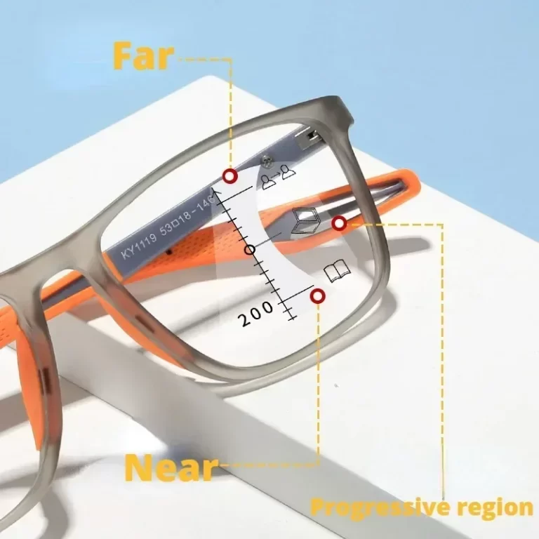 Photochromic TR90 Lumière anti-blue Nouvelles lunettes de lecture multifocales Progressive Near Far Lunettes de sport hommes femmes – Image 4