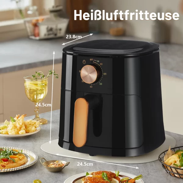 Friteuse à air domestique intelligente multifonctionnelle grande capacité friteuse électrique machine de frites électrique four entièrement automatique – Image 3