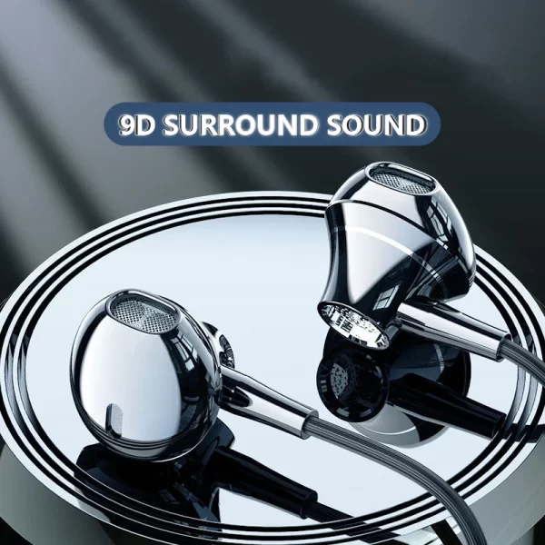 Type-C In-Ear Wired Karaoke Casques 3,5 mm Stereo Music Earbud Casques mains libres avec Mic – Image 3