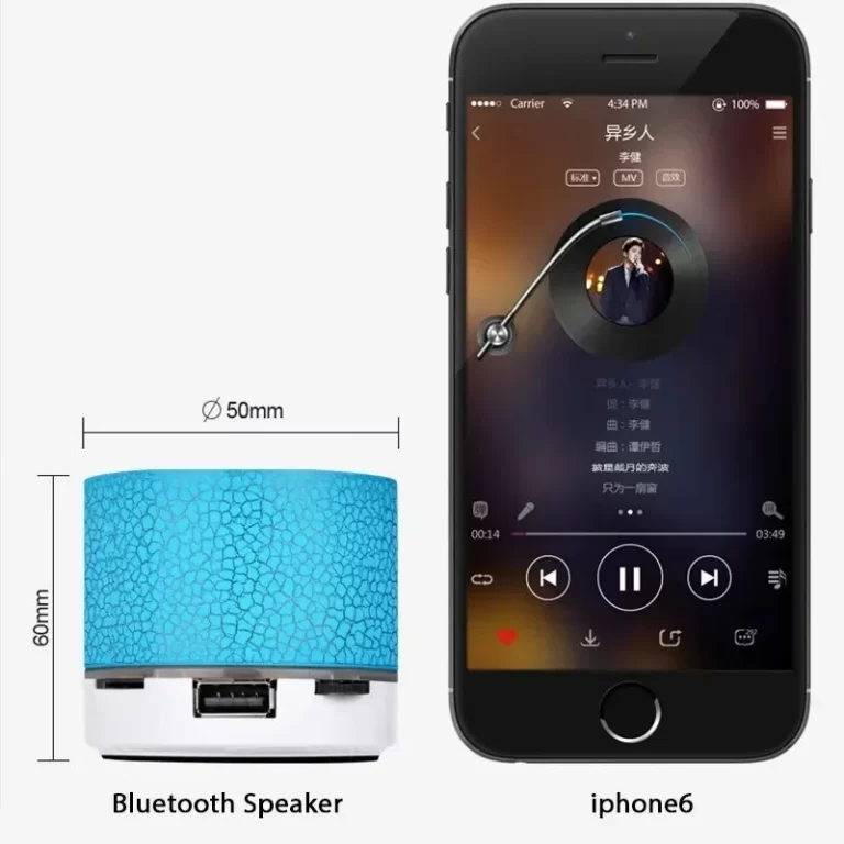 Nouveau haut-parleur Bluetooth Mini haut-parleur sans fil LED coloré TF Carte USB Subwoofer Portable MP3 Musique Colonne Sonore Pour Téléphone PC – Image 3