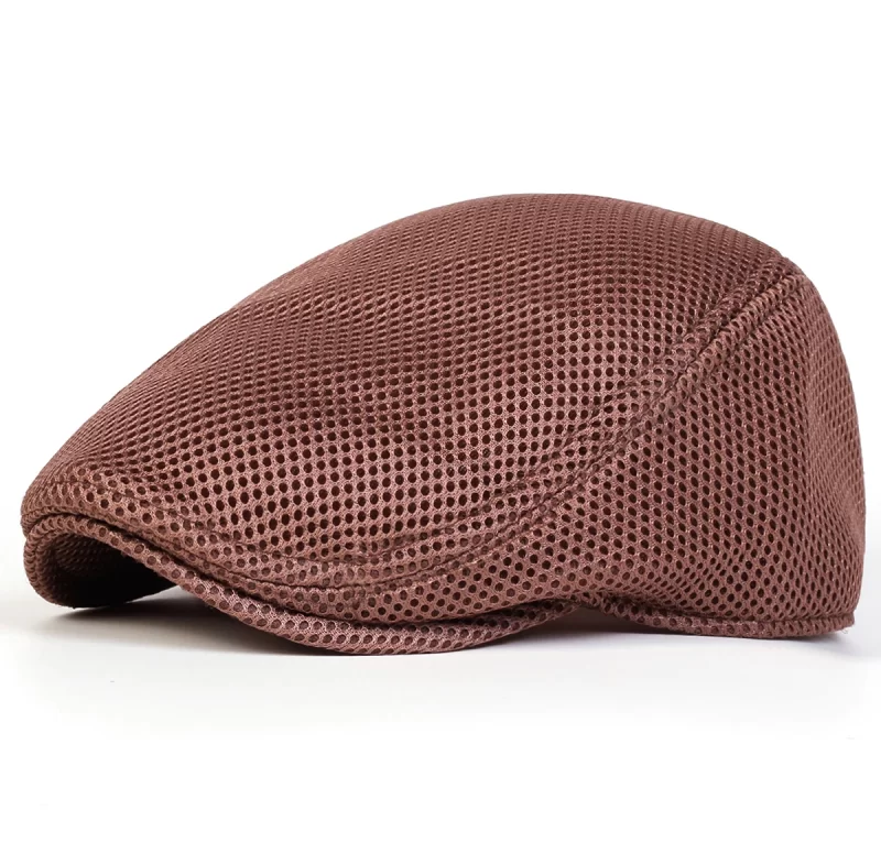 Mesh Hommes Breathability Newsboy Caps Peintres britanniques Chapeaux printemps et été Flat Cap Hip Hop Bérets – Image 5