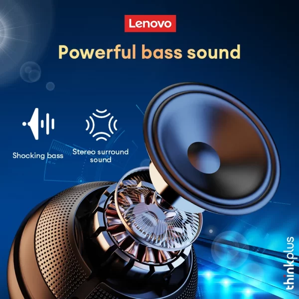 Choix d'original Lenovo TS5 Bluetooth V5.3 haut-parleur extérieur longue endurance haut-parleur sous-woofer lecteur de son surround portable – Image 5