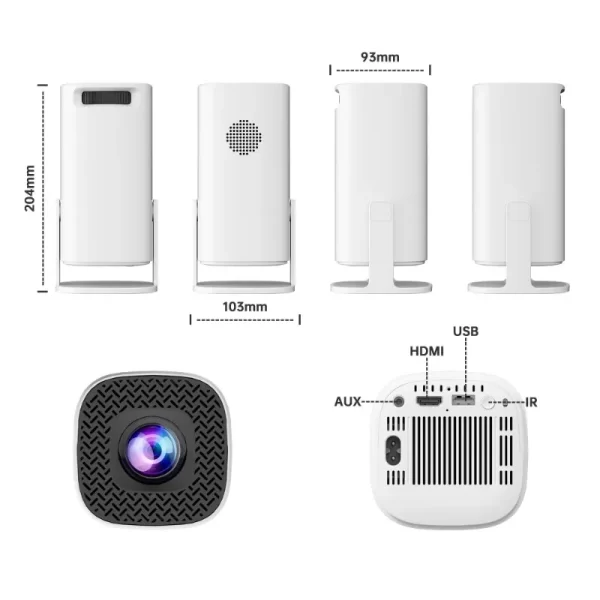 Projecteur de jeux 3D P30MAX Console de jeux vidéo rétro Contrôleur sans fil 4K ULTRA HD Plug and Play Android11 BT5.0 720P Home Cinema – Image 6