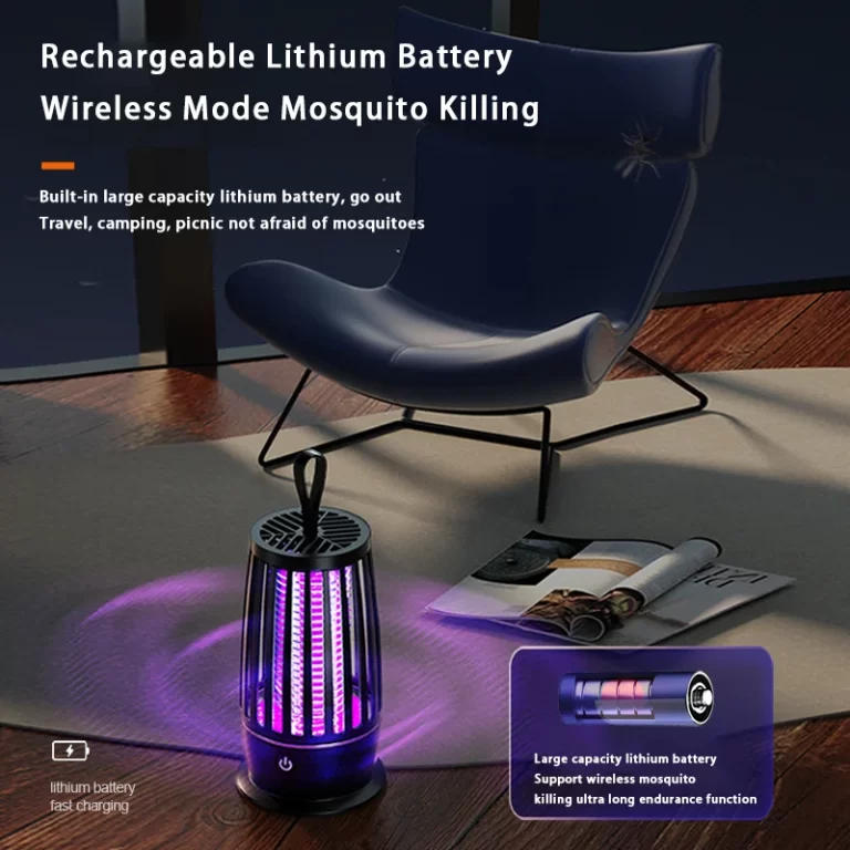 Xiaomi Mosquito Killer Lamp Chambre à coucher silencieuse USB rechargeable électrique Mosquito Swatter Portable extérieur Mosquito Repeller FlyTrap – Image 4