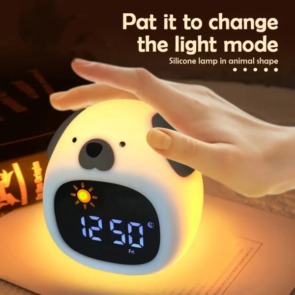 Lumière de nuit Capybara avec Alarm Dormir Tapping Lamp Night Nursery Night Lights pour la décoration de l'allaitement tout-petit – Image 6