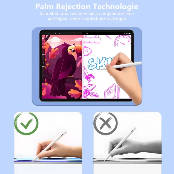 Stylus Pen pour Apple Pencil avec LED Power Indicators Palm Rejection Touch Pencil pour 2022 2021 2020 2019 2018 iPad Pencil – Image 4