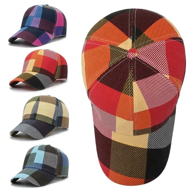 Printemps été femmes hommes chapeaux à plaquettes mode chapeaux de baseball à plaquettes extérieurs cool ajustable Sun Cap Sports Chapeau – Image 2