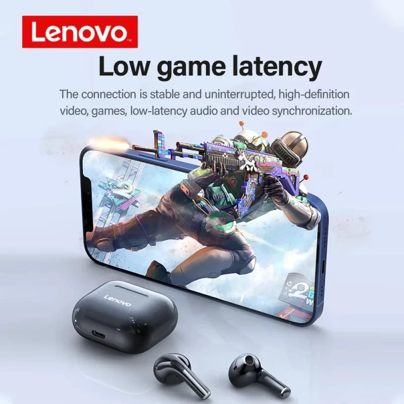 Écouteurs sans fil Lenovo LP40 d'origine TWS écouteurs Bluetooth Touch Control Sport Casque écouteurs stéréo pour téléphone Android – Image 5