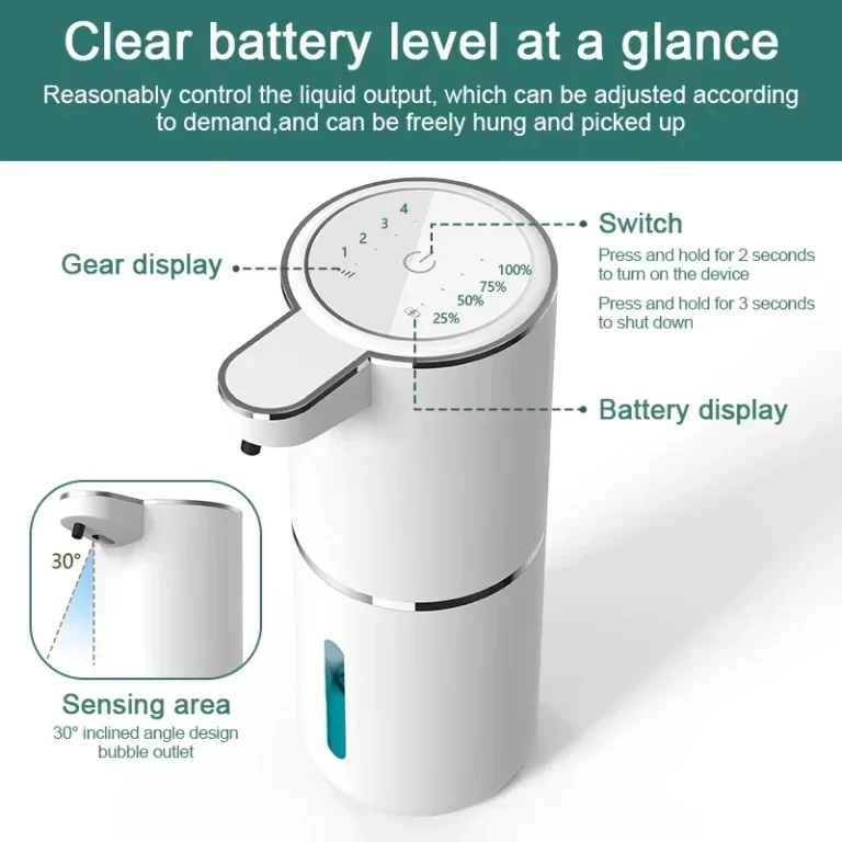 Xiaomi distributeur automatique de savon mousse liquide distributeur de savon sans contact 380ML USB rechargeable 4 niveaux réglable désinfectant pour les mains – Image 3