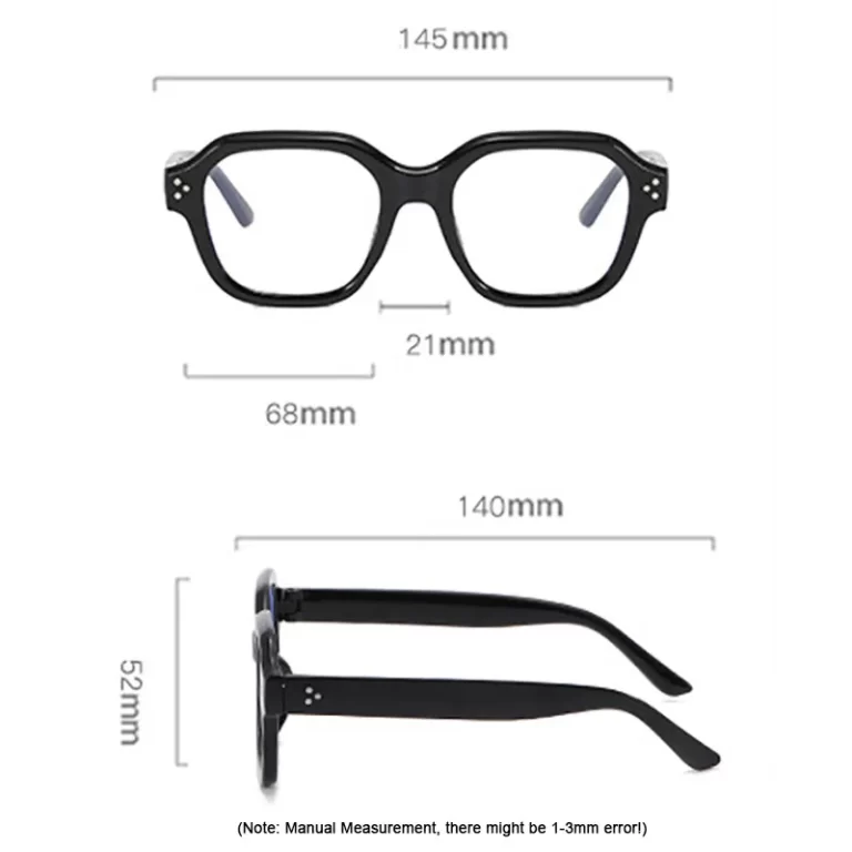 Lunettes d'ordinateur rétro anti lumière bleue cadre femmes surdimensionnées hommes tendance à la mode élégant lunettes de lunettes classiques Ouclos – Image 8