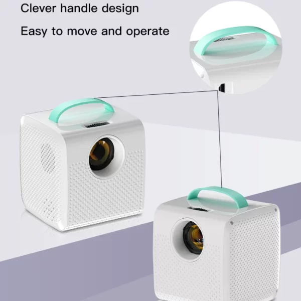 Salange Q2 Portable Mini Projecteur de cinéma Même écran Smartphone 640 * 480P pour Camping Extérieur Home Theater Cadeaux pour enfants – Image 3