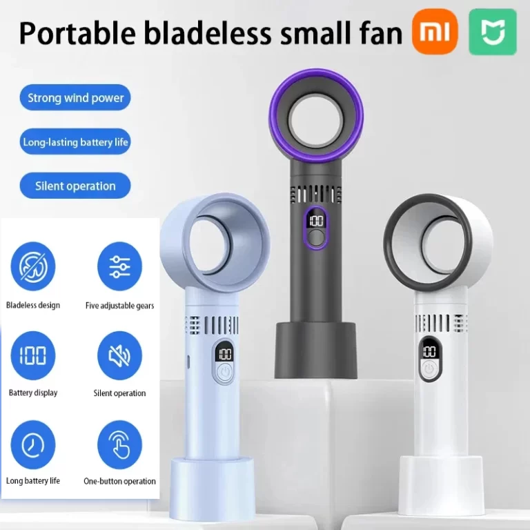 Xiaomi ventilateur sans lame affichage numérique intelligent haute vitesse USB portable chargement haute puissance éolienne bureau 2025 Nouveau – Image 2