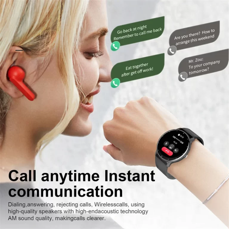LIGE Smart Watch Femmes Hommes Écran tactile complet Bluetooth 5.2 Appel Montres Waterproof Sport Fitness Tracker Usine IP67 ZL02 Nouveau – Image 4