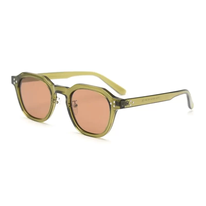 Lunettes de soleil polarisées pour femmes hommes TR90 Carré Polygone lunettes de soleil vintage avec cadre épais Luxe marque design lunettes rétro