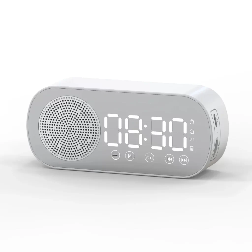 Z7 Mini haut-parleur Bluetooth portable avec alarme numérique, boost de basse et emplacement pour carte TF - cadeau de vacances