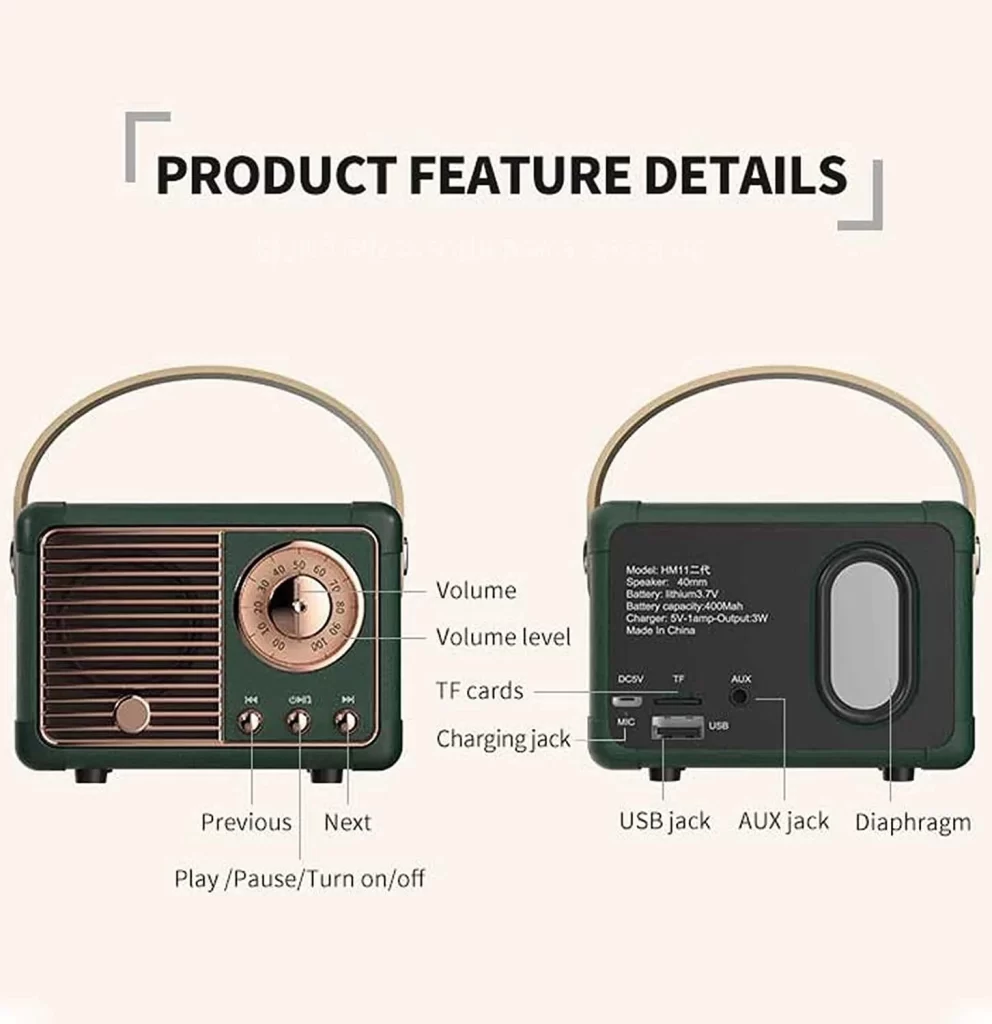 Sans fil Caixa De Som haut-parleur Bluetooth portable Boîte à musique sonore Blutooth pour mains libres Mini Subwoofer Bocina Blootooth mains libres – Image 7