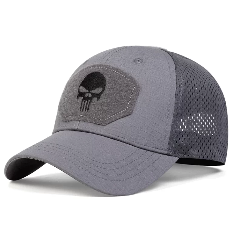 Unisex crâne broderie étiquette caps de baseball respirant printemps et automne extérieur chapeau décontracté ajustable chapeau solaire – Image 7