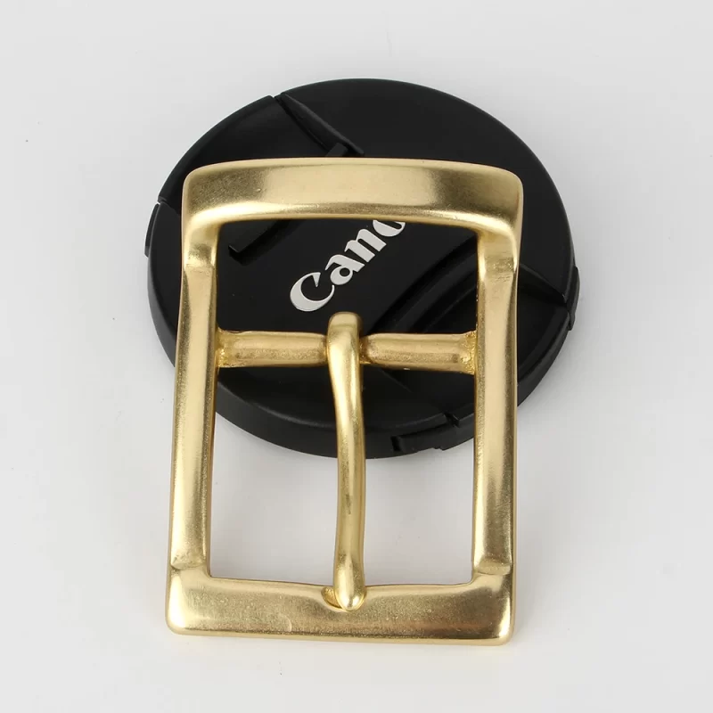 1 pcs Brass solide 40mm ceinture boucle Tête de ceinture des hommes Boucle à broche unique pour les pièces de ceinture artisanale en cuir Tisserie DIY Leather cra – Image 3