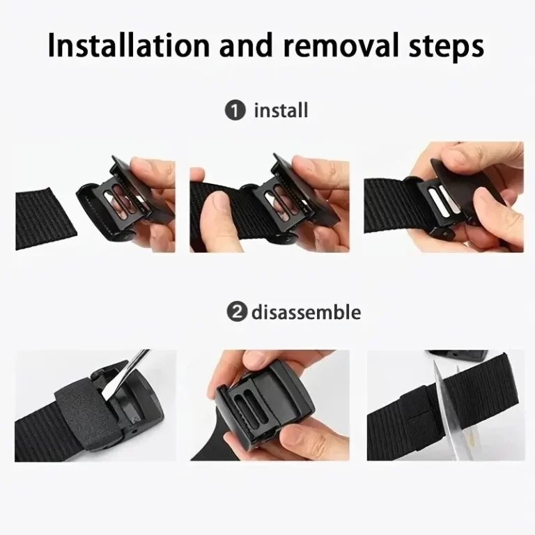Ceinture pour hommes Ceinture en toile extérieure ceinture en métal ceinture tactique en nylon avec pantalon ceinture de jean ceinture de sport pour hommes et femmes – Image 6
