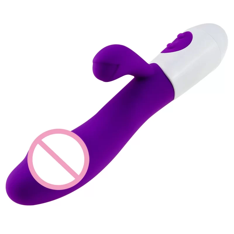 Silicone G Spot Dildo Lapin Vibrator Double Vibration 10 Vitesses Vagin Femme Clitoris Massageur Adult Sex Toys Pour Femmes – Image 8