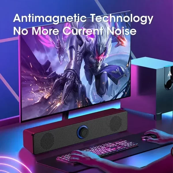 Bluetooth 4D Surround Speaker Home Theater Système sonore Ordinateur Soundbar TV Subwoofer câblé Stéréo Basse forte pour la fête à la maison – Image 5