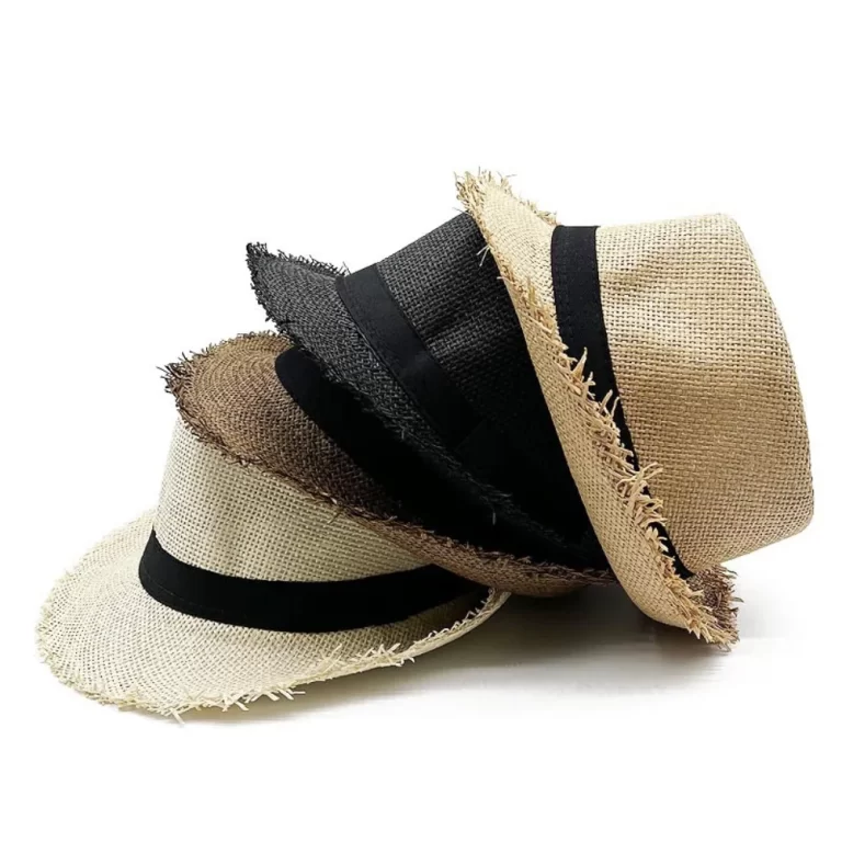 Chapeau de paille Soleil Homme Femmes Casual Breathable Cowboy Large Brim Jazz Chapeau de protection solaire Mode Plage Caps été – Image 4