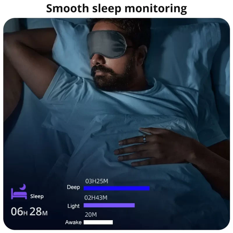 [2024] COLMI R06 Anneaux intelligents Hommes Femmes, fréquence cardiaque et moniteur d'oxygène sanguin, IP68 & 5ATM étanche à l'eau, mode multi-sport – Image 6