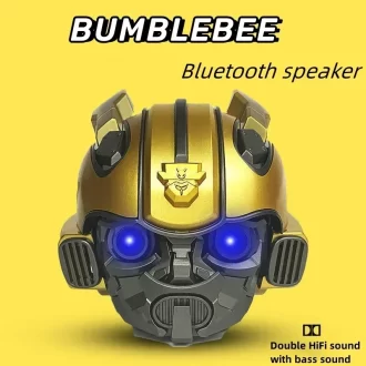 Bumblebee sans fil Bluetooth puissant haut-parleur portable sous-woofer stéréo LED Flashing Light Playback Caixa De Som pour PC Téléphone TF