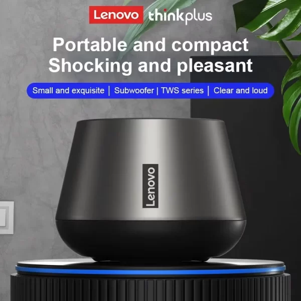 Haut-parleur Lenovo K3 Pro Bluetooth V5.0 Grand Audio avec son de basse profonde Soundbox extérieur Musique haut-parleur de camping portable – Image 3