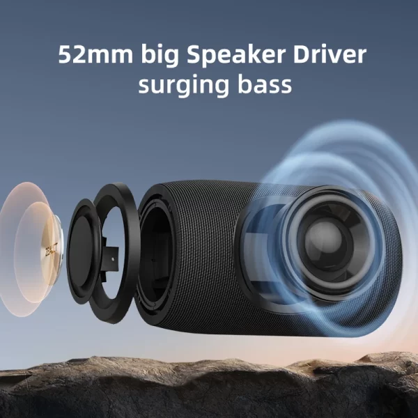 ZEALOT-S32 Mini haut-parleur Bluetooth portable HIFI haut-parleur sans fil avec support de la colonne radio fm TF, TWS, USB – Image 4