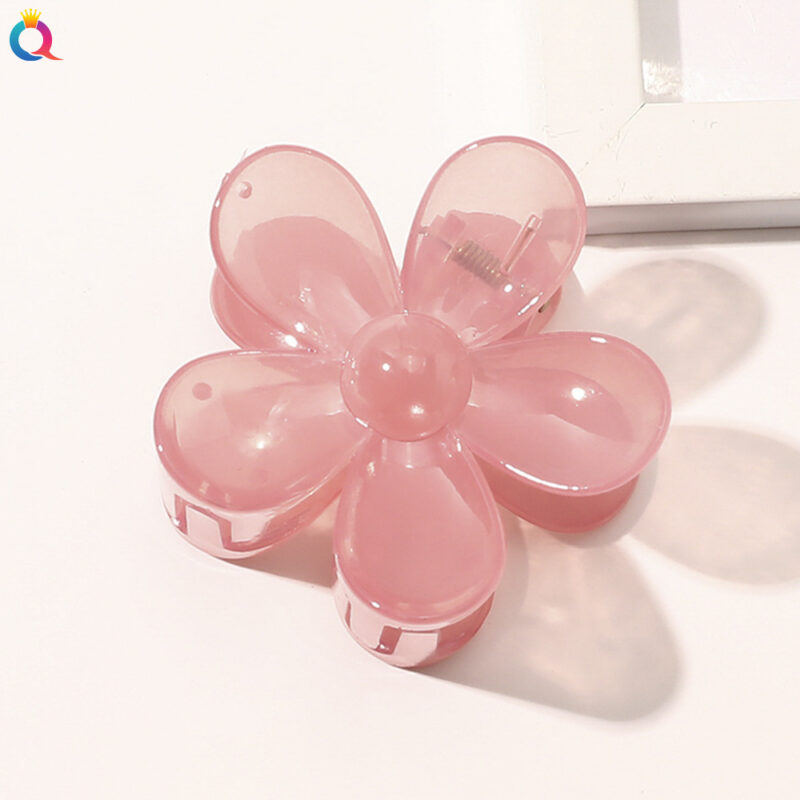 39 Styles Mat Jelly Flower Hair Claw Clips Non-Slip Hair Jaw Clamp pour femmes Femmes Accessories de cheveux de mode Femmes Bath Barrette Clip – Image 26