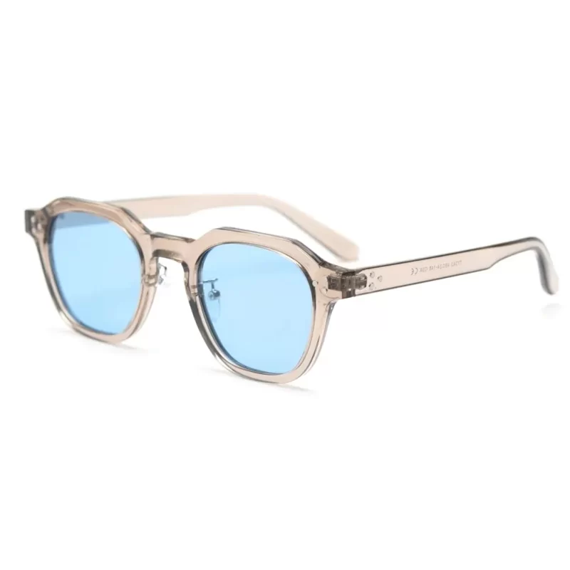 Lunettes de soleil polarisées pour femmes hommes TR90 Carré Polygone lunettes de soleil vintage avec cadre épais Luxe marque design lunettes rétro – Image 4